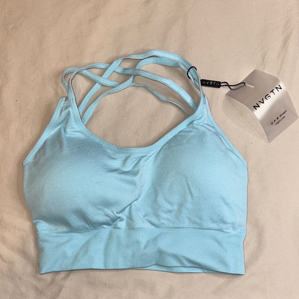 NVGTN Women's Pastel Blue Virtue Seamless Bra